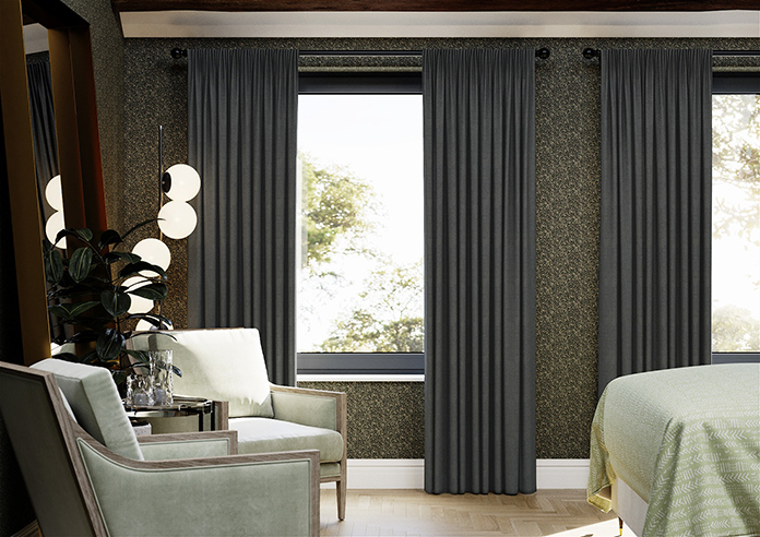 Melrose (Blackout), Lead Grey - Made to Measure Curtains - Image 3